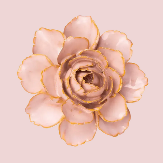 Ceramic Flower Camellia ROSE PINK | 5.5"