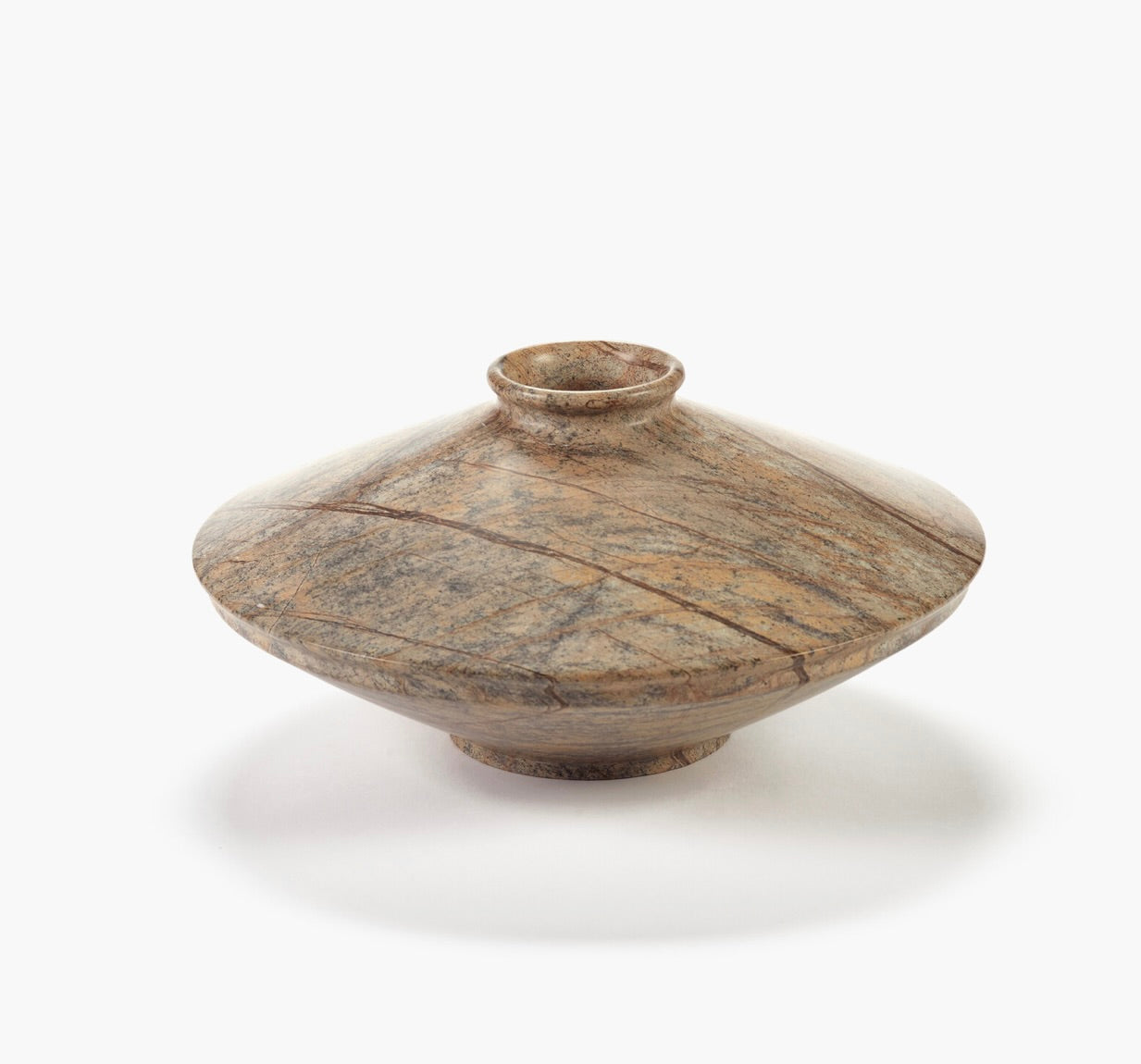 Marble Dune Vase No1 - Kelly Wrestler | D12.6, H 5.91