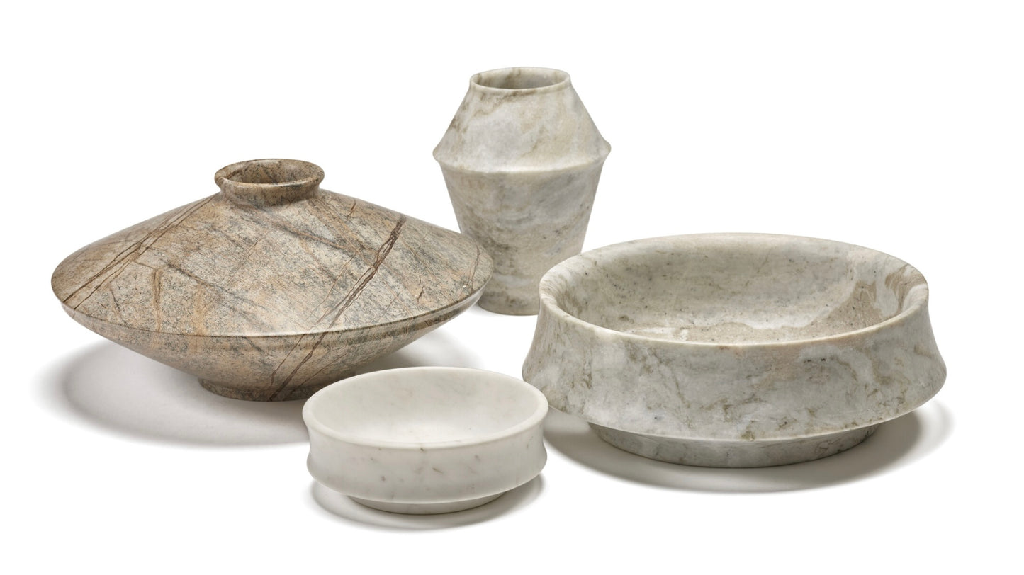 Marble Dune Vase No1 - Kelly Wrestler | D12.6, H 5.91